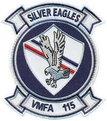 Marine Fighter Attack Squadron 115 (VMFA-115) 
Established as Marine Fighter Squadron 115 (VMF-115) on 1 Jul 1943. Redesignated Marine Fighter (All Weather) Squadron 115 (VMF(AW)-115) on 31 Dec 1956; Marine Fighter Attack Squadron 115 (VMFA-115) on 1 Jan 1964. Disestablished on 9 Nov 2023. Reactivated in 2026.

Vought F-4U-1D Corsair, 1943-1945
Grumman F9F-2/4/5 Panther, 1949-1956
Douglas F4D-1 Skyray, 1956-1963
McDonnell Douglas F-4B/J/S Phantom II, 1963-1984
McDonnell Douglas F-18A/C Hornet, 1984-2023
Lockheed F-35C Lightning II, 2026-.


