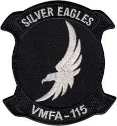Marine Fighter Attack Squadron 115 (VMFA-115)
VMFA-115 "Silver Eagles"
2013 era
Organized as VMF-115 on July 1, 1943;  VMF(AW)-115 in Spring 1957; VMFA-115 on 1 Jan 1964-. 
McDonnell Douglas F/A-18 Hornet 
