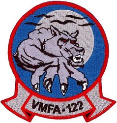 Marine Fighter Attack Squadron 122 (VMFA-122)
Established as Marine Fighting Squadron 122 (VMF-122) on 1 Mar 1942. Deactivated between Jul-Oct 1946. Reactivated in Nov 1947. Redesignated Marine Fighter Attack Squadron (All-Weather) 122 (VMFA(AW)-122) in 1962; Marine Fighter Attack Squadron 122 (VMFA-122) in 1965-.

McDonnell Douglas F/A-18C Hornet, 1986-2016
Lockheed F-35B Lightning II, 2016-.

