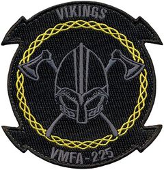 Marine Fighter Attack Squadron 225 (VMFA-225) F-35
Activated as Marine Fighting Squadron 225 (VF-225) on 1 Jan 1943. Redesignated Marine Attack Squadron 225 (VMA-225) on 1 Dec 1953; Marine Attack (All Weather) Squadron 225 (VMA(AW)-225) on 1 Apr 1966. Deactivated on 15 Jun 1972. Reestablished as Marine Fighter Attack (All Weather) Squadron 225 (VMFA(AW)-225) on 1 Jul 1991. Redesignated Marine Fighter Attack Squadron 225 (VMFA-225) on 29 Jan 2012-.
