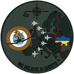 Marine Attack Fighter Squadron 323 (VMFA-323) Morale NATO AIR SHIELDING 2022
Established as Marine Fighter Squadron 323 (VMF-323) "Death Rattlers" on 1 Aug 1943. Redesignated as Marine Attack Squadron 323 (VMA-323) in Jun 1952; Marine Fighter Squadron 323 (VMF-323) on 31 Dec 1956; Marine Fighter Squadron (All Weather) 323 (VMF(AW)-323) on 31 Jul 1962; Marine Fighter Attack Squadron 323 (VMFA-323) on 1 Apr 1964-.

McDonnell Douglas F/A-18C Hornet, 1993-.

Keywords: PVC