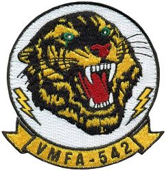 Marine Fighter Attack Squadron 542 (VMFA-542) 
Established as Marine Night Fighter 542 (VMF(N)-542) on 6 Mar 1944. Redesignated Marine Night All-Weather Fighter Squadron 542 (VMF(AW)-542) on 18 Oct 1948; Marine Fighter Attack Squadron 542 (VMFA-542) on 2 Nov 1963. Deactivated on 30 Jun 1970. Reactivated as Marine Attack Squadron 542 (VMA-542) on 12 Jan 1972; Marine Fighter Attack Squadron 542 (VMFA-542) on 1 Dec 2022-. 

