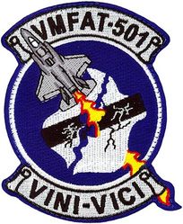 Marine Fighter Attack Training Squadron 501 (VMFAT-501) 
Established as Marine Fighting Squadron 451 (VMF-451) on 15 Feb 1944. Deactivated on 10 Sep 1945. Reactivated in the reserves on 1 Jul 1946. Redesignated Marine Fighter Squadron (All Weather) 451 (VMF(AW)-451) on 1 Jul 1961; Marine Fighter Attack Squadron 451 on 1 Feb 1968. Deactivated on 31 Jan 1997. Redesignated Marine Fighter Attack Training Squadron 501 (VMFAT-501) on 1 Apr 2010-.

Lockheed F-35B Lightning II, 2010-.

