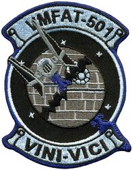 Marine Fighter Attack Training Squadron 501 (VMFAT-501) Morale
Established as Marine Fighting Squadron 451 (VMF-451) on 15 Feb 1944. Deactivated on 10 Sep 1945. Reactivated in the reserves on 1 Jul 1946. Redesignated Marine Fighter Squadron (All Weather) 451 (VMF(AW)-451) on 1 Jul 1961; Marine Fighter Attack Squadron 451 on 1 Feb 1968. Deactivated on 31 Jan 1997. Redesignated Marine Fighter Attack Training Squadron 501 (VMFAT-501) on 1 Apr 2010-.

Lockheed F-35B Lightning II, 2010-.

