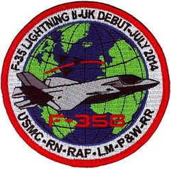 Marine Fighter Attack Training Squadron 501 (VMFAT-501) F-35B UK Debut
Established as Marine Fighting Squadron 451 (VMF-451) on 15 Feb 1944. Deactivated on 10 Sep 1945. Reactivated in the reserves on 1 Jul 1946. Redesignated Marine Fighter Squadron (All Weather) 451 (VMF(AW)-451) on 1 Jul 1961; Marine Fighter Attack Squadron 451 on 1 Feb 1968. Deactivated on 31 Jan 1997. Redesignated Marine Fighter Attack Training Squadron 501 (VMFAT-501) on 1 Apr 2010-.

Lockheed F-35B Lightning II

