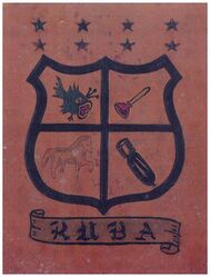 Torpedo Squadron 16 (VT-16) 
Established as Torpedo Squadron SIXTEEN (VT-16) on 28 Nov 1942. Disestablished on 6 Nov 1945.

Grumman TBF-1 Avenger, 1944-1945 

Insignia circa 1943. USA made, painted, embossed leather

