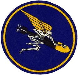 Torpedo Squadron 29 (VT-29) 
Established as Escort-Scouting Squadron TWENTY NINE (VGS-29) on 20 Jul 1942. Redesignated Composite Squadron TWENTY NINE (VC-29) on 1 Mar 1943; Torpedo Squadron 29 (VT-29) on 15 Dec 1943. Disestablished on 1 Aug 1945.

Insignia approved by CNO on approved 6 Oct 1944. USA made schiffli embroidery on wool.

