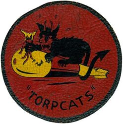 Torpedo Squadron FIVE (VT-5) 
Established as Torpedo Squadron FIVE (VT-5) on 15 Feb 1943. Redesignated Attack Squadron SIX A (VA-6A) on 15 Nov 1946; Attack Squadron FIFTY FIVE (VA-55) (1st VA-55) on 16 Aug 1948. Disestablished on 12 Dec 1975. 

Insignia was not approved by CNO. US made, painted on leather

Deployments.
22 Aug 1943-07 Sep 1943, CV-10 USS Yorktown, CVG-5, Grumman TBF-1 Avenger, Pacific
29 Sep 1943-11 Oct 1943, CV-10 USS Yorktown, CVG-5, Grumman TBF-1 Avenger, Pacific
10 Nov 1943-9 Dec 1943, CV-10 USS Yorktown, CVG-5, Grumman TBF-1 Avenger, Pacific
16 Jan 1944-11 May 1944, CV-10 USS Yorktown, CVG-5, Grumman TBF-1C Avenger, Pacific
3 Mar 1945-19 Mar 1945, CV-13 USS Franklin, CVG-5, Grumman TBF-3 Avenger, Pacific

Stations. NAS Norfolk (NAAF Pungo), VA, 15 Feb 1943; Hawaii, Jul 1943; NAS Alameda, CA. May 1944; NAAS Monterey, CA. Aug 1944; NAAS Santa Rosa, CA. Oct 1944; Hawaii, Feb 1945; NAS Seattle, WA. Apr 1945; NAS Klamath Falls, OR. 8 May 1945; NAS Pasco, WA. 2 Sep 1945; NAAS Brown Field, Chula Vista, CA. 4 Dec 1945; NAS Barbers Point, CA. 25 Mar 1946

