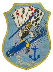 Torpedo Squadron 88 (VT-88)
Established as Torpedo Squadron EIGHTY EIGHT (VT 88) "Tormentors" on 15 Aug 1944. Disestablsihed on 29 Oct 1945.

Insignia approved on 24 Jan 1945.

