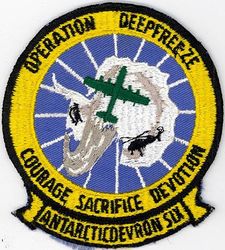 Antarctic Development Squadron 6 (VXE-6) Operation DEEPFREEZE
Established as Air Development Squadron SIX (VX-6) on 17 Jan 1955. Redesignated Antarctic Development Squadron Six (VXE-6) on 1 Jan 1969. Disestablished on 31 Mar 1999.
