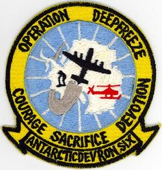 Antarctic Development Squadron 6 (VXE-6) Operation DEEPFREEZE
Established as Air Development Squadron SIX (VX-6) on 17 Jan 1955. Redesignated Antarctic Development Squadron Six (VXE-6) on 1 Jan 1969. Disestablished on 31 Mar 1999.
