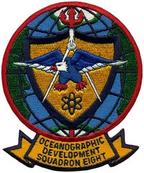 Oceanographic Development Squadron 8 (VXN-8) 
Established as Oceanographic Air Survey Unit (OASU) on 1 Jul 1965; Resdesignated Air Development Squadron EIGHT (VX-8) on 1 Jul 1967; Oceanographic Development Squadron Eight (VXN-8) on 1 Jan 1969. Disestablished on 1 Oct 1993.


