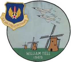 32d Fighter-Interceptor Squadron William Tell Competition 1965 
Large back patch
