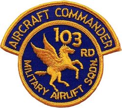 103d Military Airlift Squadron Aircraft Commander
