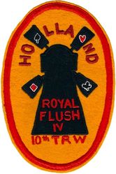 10th Tactical Reconnaissance Wing ROYAL FLUSH IV Competition
German made on felt.
