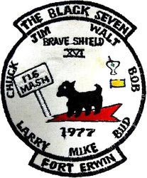 116th Tactical Control Squadron Exercise BRAVE SHIELD XVI 1977
Sheep "borrowed" from the 8th TFS. The 116th guys felt they were the black sheep of the exercise, hence the patch. This is NOT 8th TFS related. Held at Coyote Lake, Fort Irwin, CA. Korean made.
