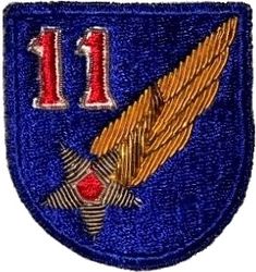 11th Air Force
Gemsco took regular official shoulder patches and added bullion over them.
