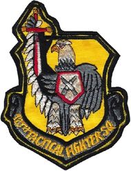 12th Tactical Fighter Squadron
F-15 era, Korean made sewn to leather.
