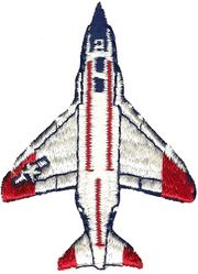 15th Tactical Fighter Wing F-4
Cut out from large factory F-4 patch, as worn.
