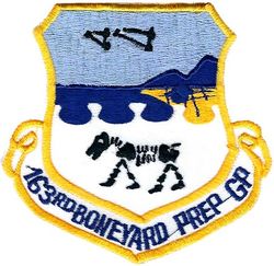 163d Reconnaissance Group Morale 
Done in jest as it seemed every aircraft they converted to went to the boneyard shortly after they converted. Korean made.
