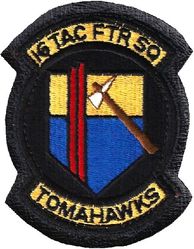 16th Tactical Fighter Squadron
Sewn to leather as worn.
