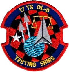 17th Test Squadron Operating Location D
SBIRS=Space-Based Infrared System.
