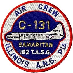 182d Tactical Air Support Group C-131 Aircrew
The 182 used one C-131 as a unit support aircraft until 1989.

