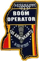 186th Air Refueling Wing Boom Operator
Woven patch.

