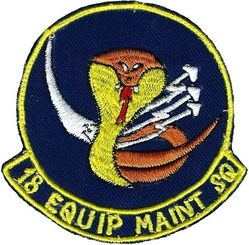 18th Equipment Maintenance Squadron 
Philippine made.
