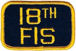 18th Fighter-Interceptor Squadron
Hat patch.
