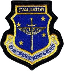 19th Operations Group Evaluator
Sewn into leather.

