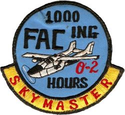 19th Tactical Air Support Squadron (Light) O-2A 1000 Hours Morale
Korean made.
