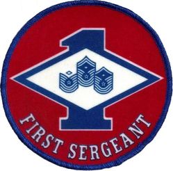 First Sergeant
Printed patch.

