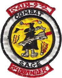 1st Test Squadron AIM-9 Missile Shooter COMBAT SAGE
Given to crews that fired a missile. The 3 small S things are snake shapes. Korean made circa 1980.
