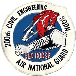 200th Civil Engineering Squadron, Heavy Repair
Back patch, Taiwan made.
