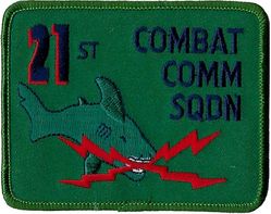 21st Combat Communications Squadron 
Hat patch.
Keywords: subdued