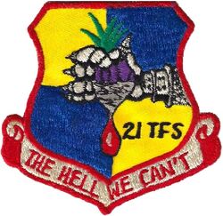21st Tactical Fighter Squadron Morale
Getting blood from a turnip. Korean made.
