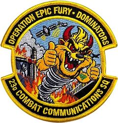23d Combat Communications Squadron Operation EPIC FURY 2026
Keywords: Tasmanian Devil