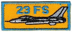 23d Fighter Squadron F-16 Pencil Pocket Tab 
