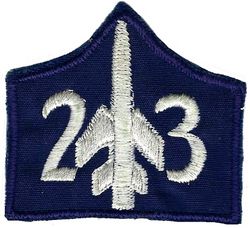 23d Tactical Fighter Squadron F-105
Hat patch, German made.

