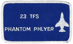 23d Tactical Fighter Squadron F-4
Worn by VIPs given incentive flights in the F-4. German made.
