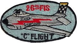 26th Fighter-Interceptor Squadron C Flight
F-86D aircraft, Japan made.
