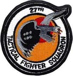 27th Tactical Fighter Squadron
F-4E era, circa 1974. Sewn to leather.
