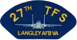 27th Tactical Fighter Squadron F-15
Hat patch.
