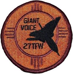 27th Tactical Fighter Wing GIANT VOICE Competition
Keywords: subdued