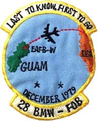 28th Bombardment Wing, Heavy Forward Operating Base 1979
At Andersen AFB, Guam. Korean made.
