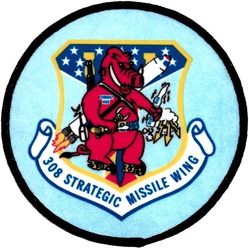 308th Strategic Missile Wing (ICBM-Titan) Morale
Printed patch.
