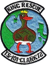 31st Air Rescue and Recovery Squadron King Rescue 1972
There were 21 King Rescue "Duckbutt" positions in the Pacific. During fighter drags they would have an aircraft in the orbit close to where the planes were flying. This was also the case when the President was flying as well. Philippine made.
