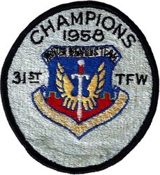 31st Tactical Fighter Wing William Tell Competition 1958 Champions 
