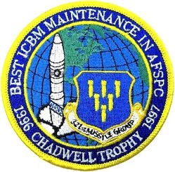 321st Missile Group Chadwell Trophy 1996-1997

